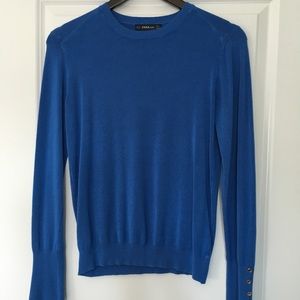 Zara blue knit sweater